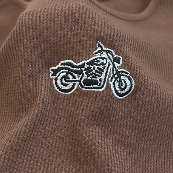 HomeGirl Society Women’s Large Brown Waffle Knit Cropped Tank. - Picture 4 of 4